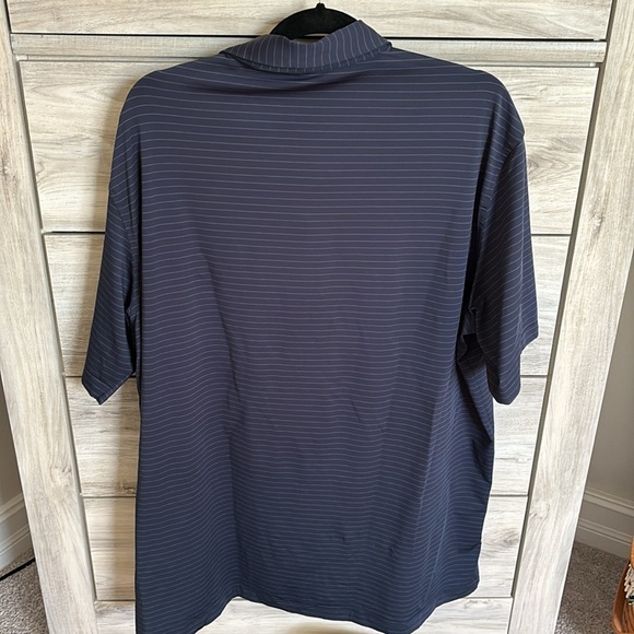 Peter Millar golf polo navy blue & green XXL - Picture 3 of 3